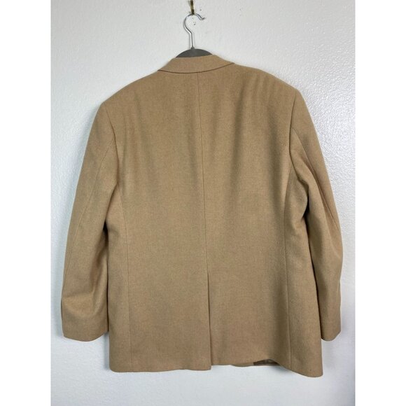 Brooks Brothers 346 Mens Camel Hair Blazer Jacket Size 41R Sports Coat Beige Vtg - Picture 2 of 16